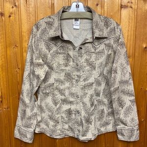 Vintage THE NORTH FACE Cowboys Style Snaps Dawn Cotton Shirt , Tee Two Pockets